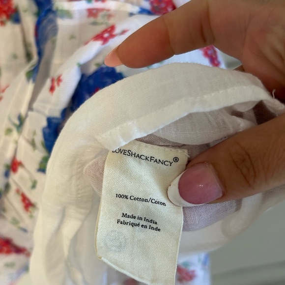 LoveShackFancy Bennett cotton floral ruffle mini dress - Picture 10 of 12